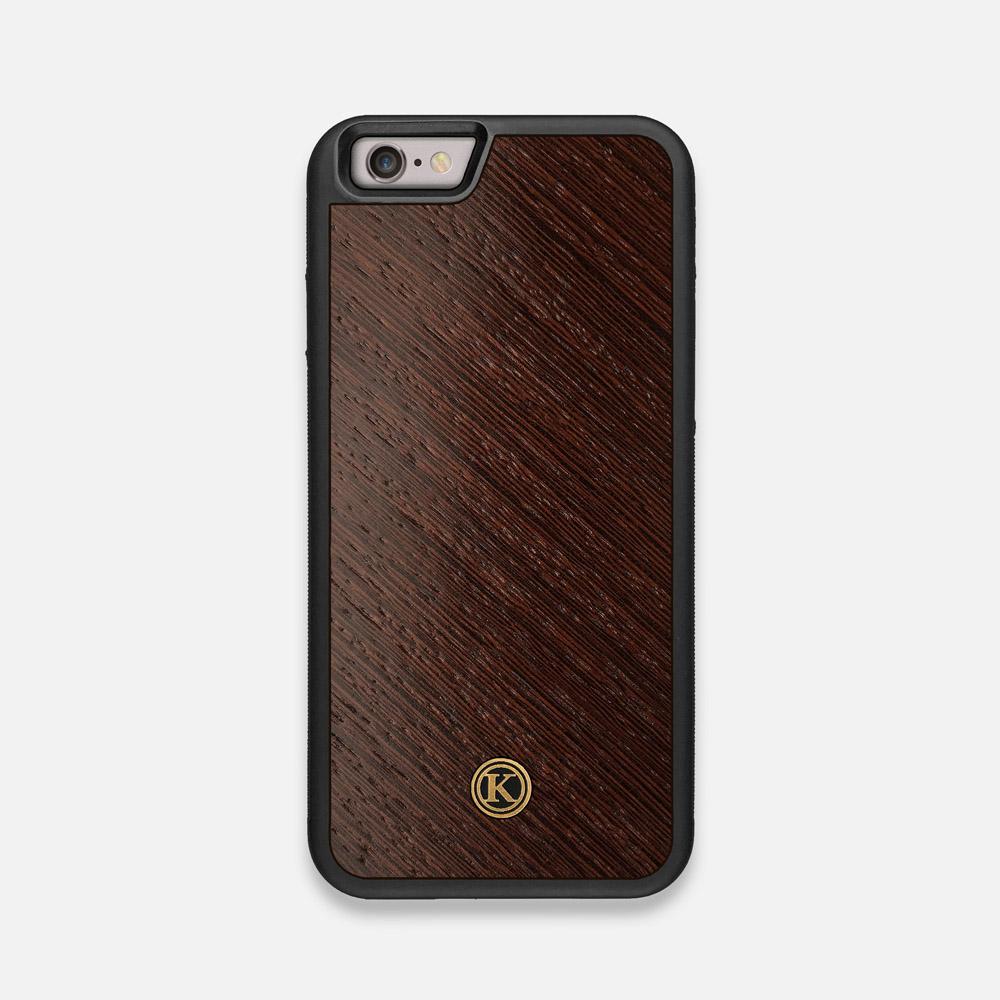 Front view of the Wenge Pure Minimalist Wood iPhone 6 Case by Keyway Designs