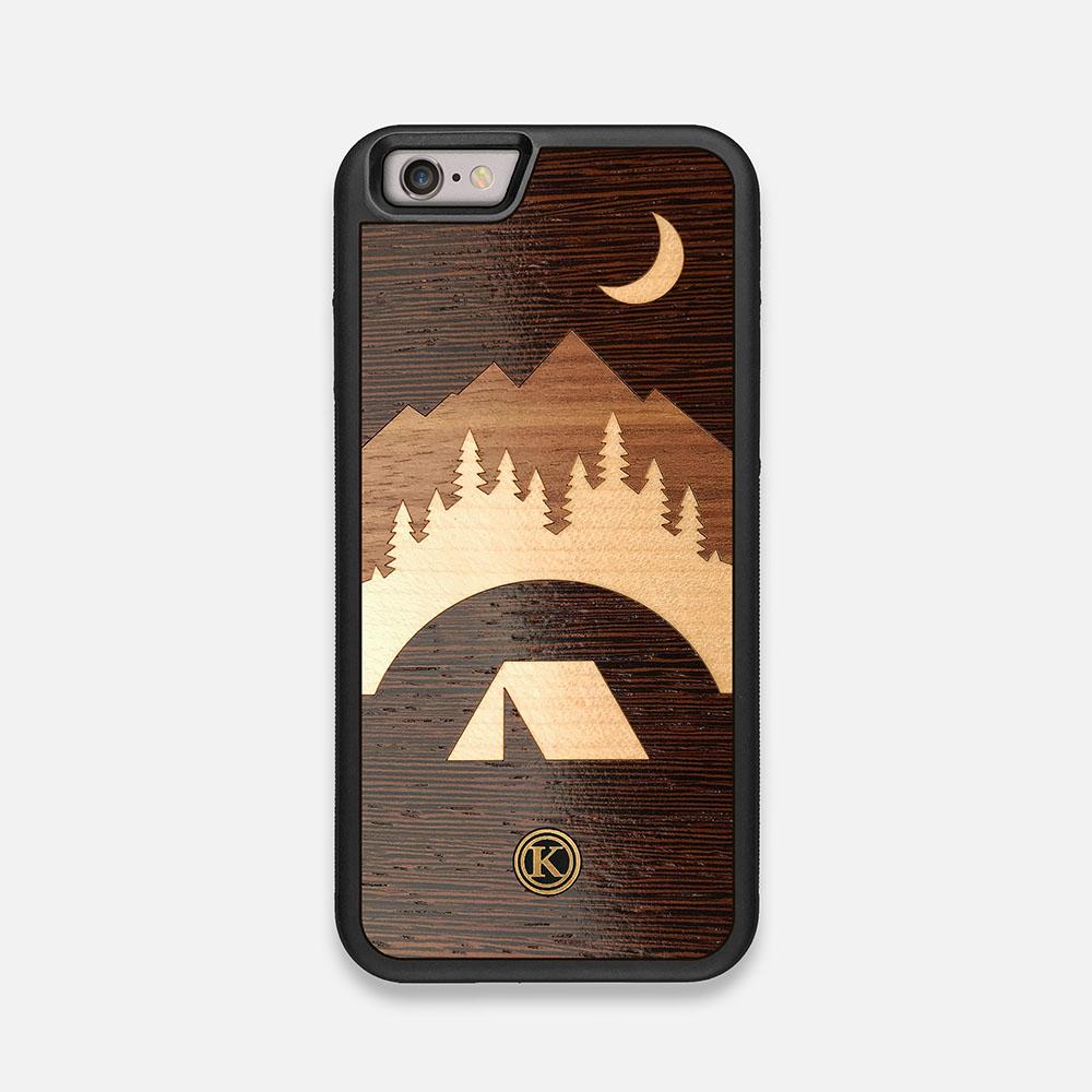 Front view of the Woodland Wenge Wood iPhone 6 Case by Keyway Designs