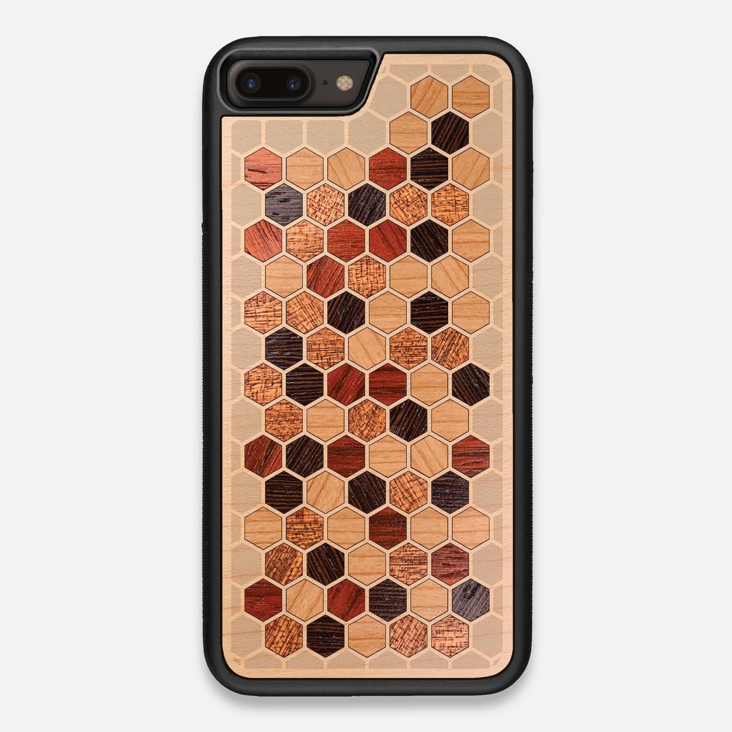 Front view of the Cellular Maple Wood iPhone 7/8 Plus Case by Keyway Designs