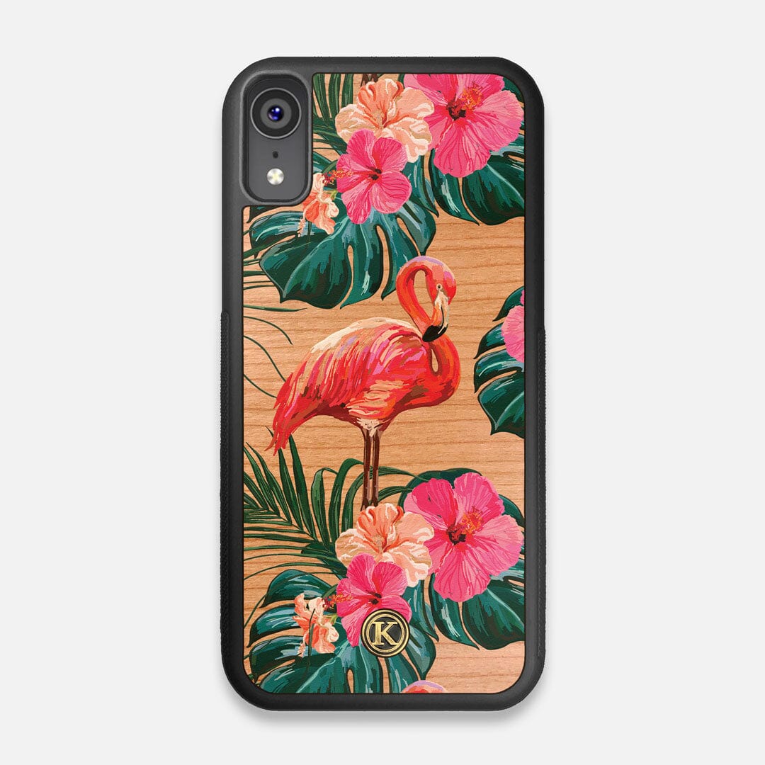 Front view of the Explore Mountain Range Wood iPhone XR Case by Keyway Designs