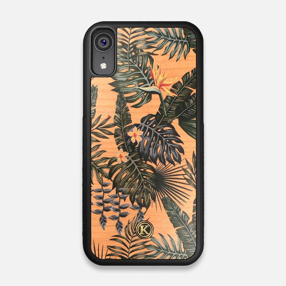 Front view of the Explore Mountain Range Wood iPhone XR Case by Keyway Designs