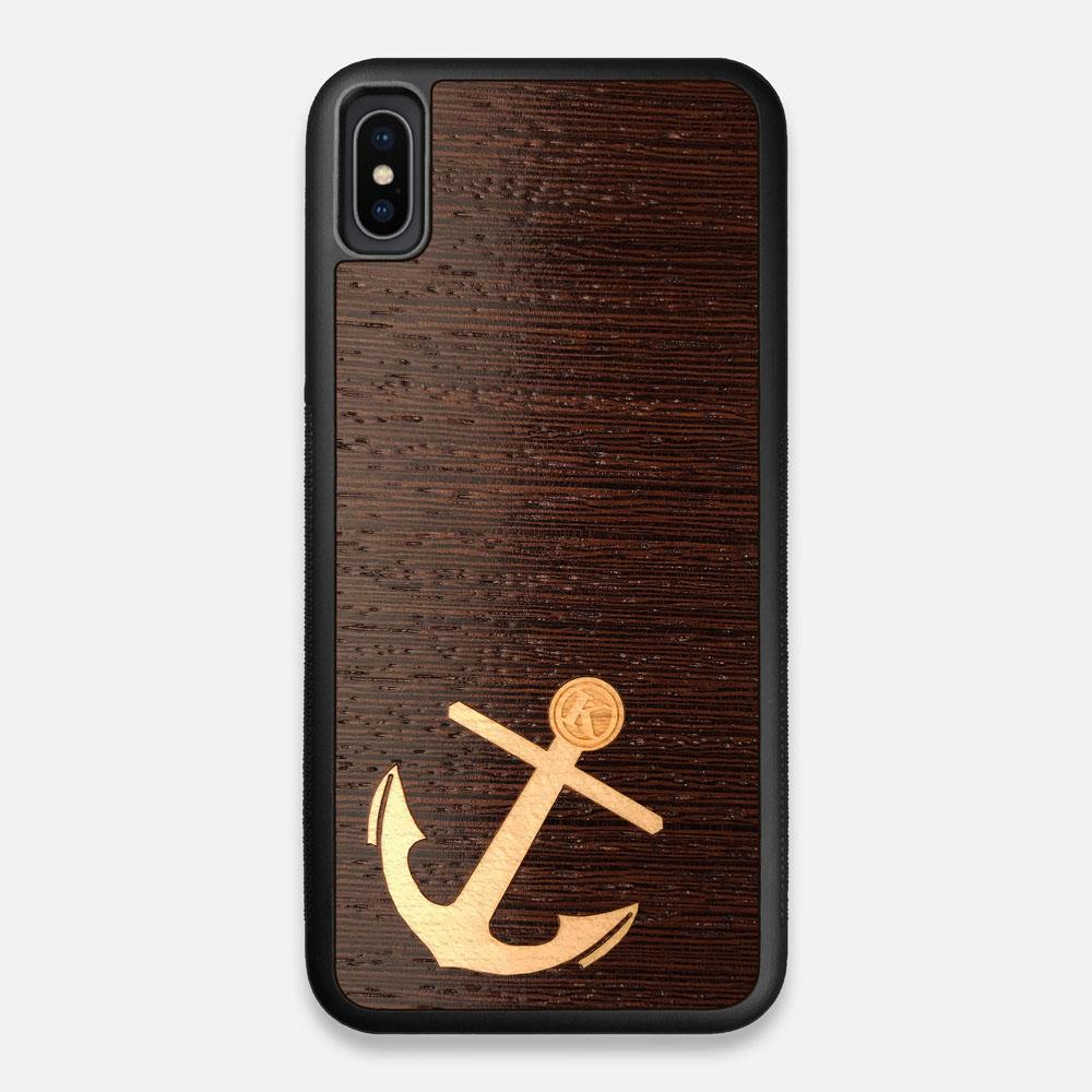 Front view of the Wilderness Wenge Wood iPhone XS Max Case by Keyway Designs