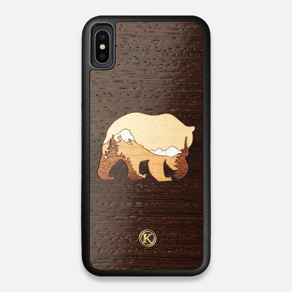 TPU/PC Sides of the Bear Mountain Wood iPhone XS Max Case by Keyway Designs