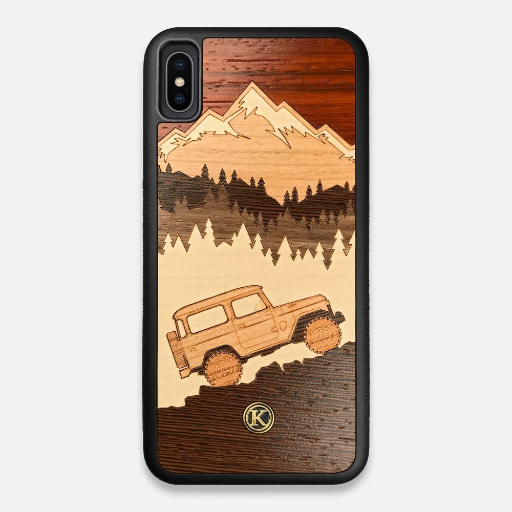 TPU/PC Sides of the Off-Road Wood iPhone XS Max Case by Keyway Designs