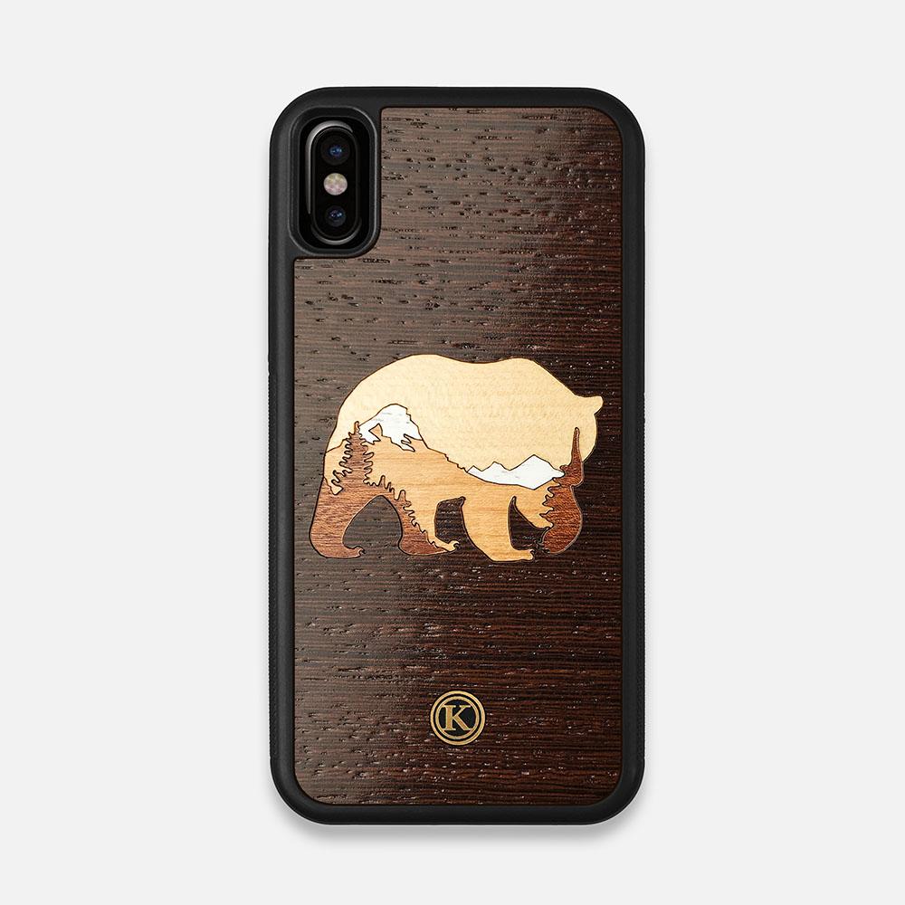 TPU/PC Sides of the Bear Mountain Wood iPhone X Case by Keyway Designs