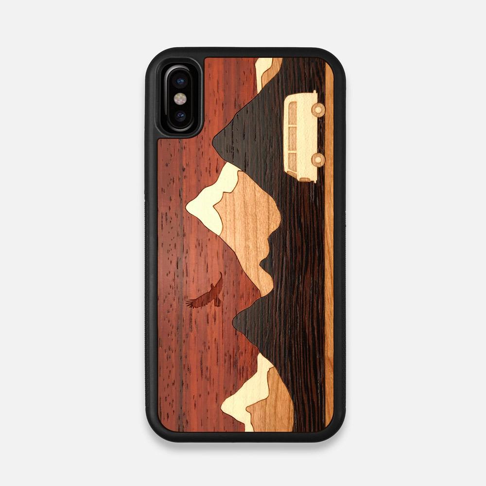 TPU/PC Sides of the Cross Country Wood iPhone X Case by Keyway Designs