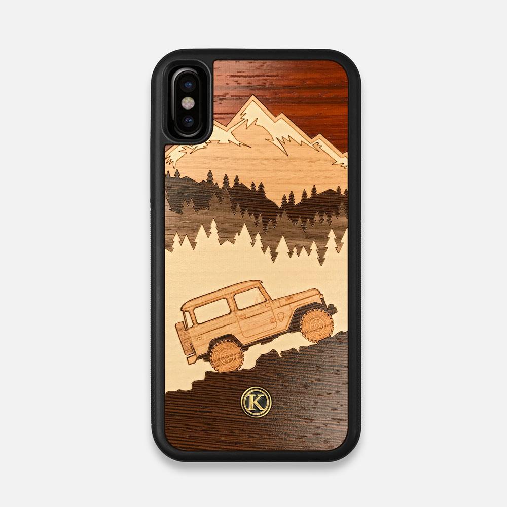 TPU/PC Sides of the Off-Road Wood iPhone X Case by Keyway Designs